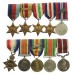 WW1 Meritorious Service & Mentioned In Despatches Medal Group of Five with Sons WW2 Medals - Sjt. W.J. Corless, Royal Field Artillery