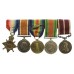 WW1 Meritorious Service & Mentioned In Despatches Medal Group of Five with Sons WW2 Medals - Sjt. W.J. Corless, Royal Field Artillery