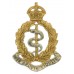 Royal Army Medical Corps (R.A.M.C.) Officer's Cap Badge - King's Crown
