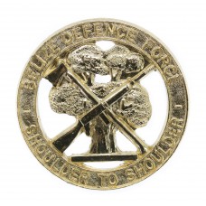 Belize Defence Force Anodised (Staybrite) Cap Badge