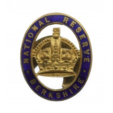 WW1 National Reserve Berkshire Enamelled Lapel Badge