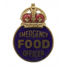 WW2 Ministry of Food Emergency Food Officer Enamelled Lapel Badge