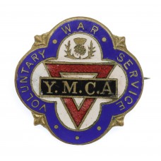 WW2 Y.M.C.A. Scottish Branch Voluntary War Service Enamelled Badge