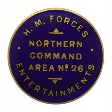 Scarce WW2  H.M. Forces Entertainment Northern Command Area No.26