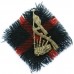 British Army Piper's White Metal Arm Badge