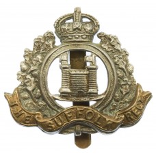 4th Bn. Suffolk Regiment Cap Badge - King's Crown