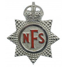 National Fire Service (N.F.S.) Cap Badge - King's Crown