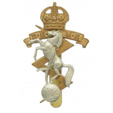 Royal Electrical & Mechanical Engineers (R.E.M.E.) Cap Badge - King's Crown (2nd Pattern)