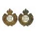 Pair of 13th Hussars Collar Badges - King's Crown