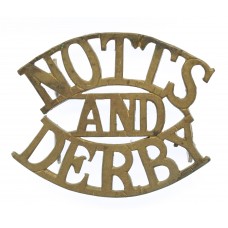 Notts & Derby Regiment Sherwood Foresters (NOTTS/AND/DERBY) Shoulder Title