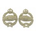 Pair of Royal Tank Regiment Collar Badges - King's Crown