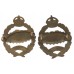 Pair of Royal Tank Regiment Officer's Service Dress Collar Badges - King's Crown