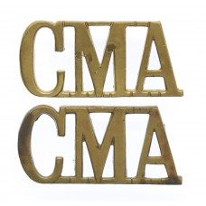 Pair of Corps of Military Accountants (C.M.A.) Shoulder Titles