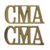 Pair of Corps of Military Accountants (C.M.A.) Shoulder Titles