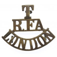 Royal Field Artillery London Territorials (T/R.F.A./LONDON) Shoulder Title