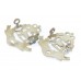 Pair of Royal Military Police (R.M.P.) Officer's Dress Collar Badges - Queen's Crown