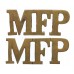 Pair of Military Foot Police (M.F.P.) Shoulder Titles