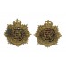 Pair of George V Royal Army Service Corps (R.A.S.C.) Officer's Collar Badges