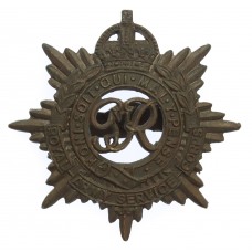 George VI Royal Army Service Corps (R.A.S.C.) Officer's Service Dress Cap Badge