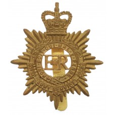 EIIR Royal Army Service Corps (R.A.S.C.) Brass Cap Badge