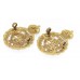 Pair of Army Dental Corps (A.D.C.) Officer's Dress Gilt Collar Badges - King's Crown