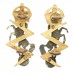 Pair of Royal Electrical & Mechanical Engineers (R.E.M.E.) Officer's Dress Collar Badges - King's Crown