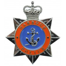 Tees and Hartlepool Harbour Police Enamelled Cap Badge - Queen's Crown