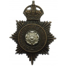 Northamptonshire Constabulary Black Helmet Plate - King's Crown