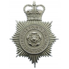 Northampton & County Constabulary Helmet Plate - Queen's Crown