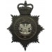Northampton Borough Police Black Helmet Plate - Queen's Crown