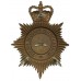 Northampton Borough Police Black Helmet Plate - Queen's Crown