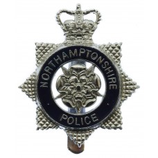 Northamptonshire Police Enamelled Cap Badge - Queen's Crown
