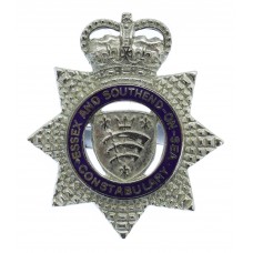 Essex and Southend-on-Sea Constabulary Senior Officer's Enamelled Cap Badge - Queen's Crown