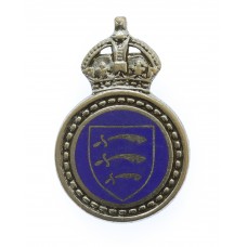 Essex Special Constabulary Enamelled Lapel Badge - King's Crown