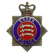 Essex Police Hallmarked Silver Senior Officer's Cap Badge - Queen's Crown
