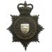 Essex Constabulary Night Helmet Plate - Queen's Crown