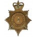 Essex Constabulary Night Helmet Plate - Queen's Crown