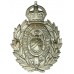 County Borough of Bolton Police Chrome Wreath Helmet Plate - King's Crown