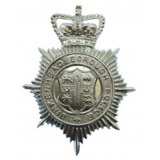 Birkenhead Borough Police Helmet Plate - Queen's Crown