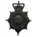 Birkenhead Borough Police Night Helmet Plate - Queen's Crown