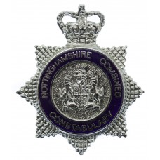 Nottinghamshire Combined Constabulary Senior Officer's Enamelled Cap Badge - Queen's Crown