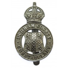 Durham County Constabulary Cap Badge - King's Crown