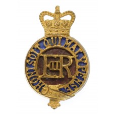 EIIR Household Cavalry Officer's Gilt & Enamel Cap Badge