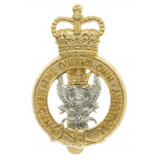 Queen's Own Mercian Yeomanry Anodised (Staybrite) Cap Badge - Que