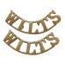 Pair of Wiltshire Regiment (WILTS) Shoulder Titles