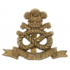 North Staffordshire Regiment WW2 Plastic Economy Cap Badge 