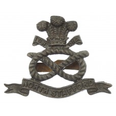 North Staffordshire Regiment Officer's Service Dress Cap Badge 
