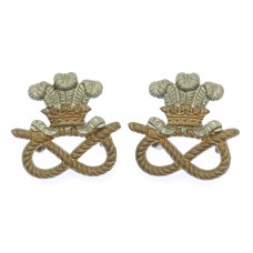 Pair of North Staffordshire Regiment Collar Badges 