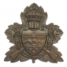 Canadian Alberta University C.O.T.C. Cap Badge - King's Crown