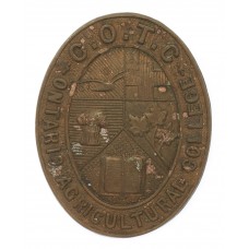 Canadian Ontario Agriculture College C.O.T.C. Cap Badge